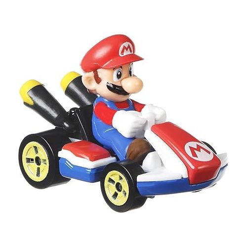  Hot Wheels Mario Kart Characters & Karts as Die-Cast Toy Cars 4-Pack (Amazon Exclusive)