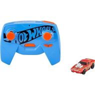 Hot Wheels RC Rodger Dodger in 1:64 Scale, Remote-Control Toy Car with Controller & Track Adapter, Works On & Off Track