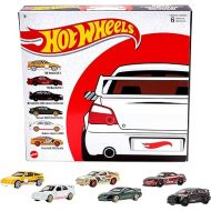 Hot Wheels Japanese Multipacks of 6 Toy Cars, 1:64 Scale, Authentic Decos, Popular Castings, Rolling Wheels, Gift for Kids 3 Years Old & Up & Collectors