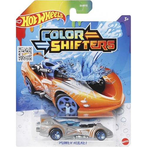  Hot Wheels Color Shifters Toy Car in 1:64 Scale, Repeat Color Change in ICY Cold or Very Warm Water (Styles May Vary)