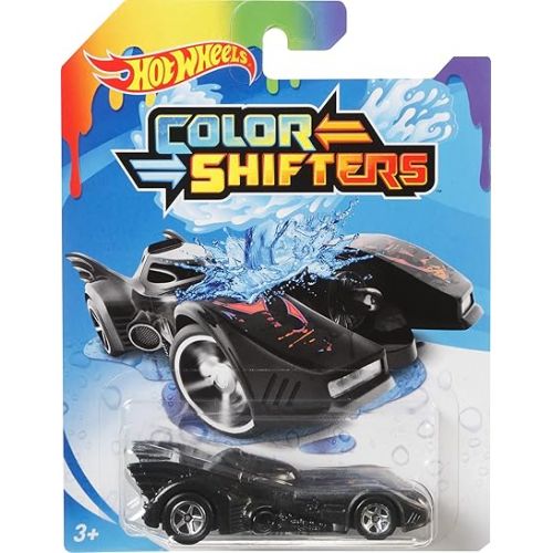  Hot Wheels Color Shifters Toy Car in 1:64 Scale, Repeat Color Change in ICY Cold or Very Warm Water (Styles May Vary)