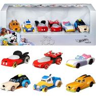 Hot Wheels Mattel Disney Toy Cars 6-Pack, Set of 6 Character Vehicles in Collectable Packaging: Mickey, Minnie, Pluto, Daisy, Donald & Goofy
