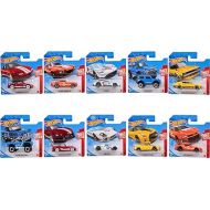 Hot Wheels Toy Cars or Trucks 10-Pack, Amazon Set of 10 1:64 Scale Vehicles for Kids & Collectors (Styles May Vary)