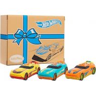 Hot Wheels Glow Riders 3-Pack Set, Red Teal and Yellow Toy Cars with Lights and Sounds, Kids Toys for Ages 6Up by Just Play