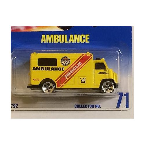  Hot Wheels 1991-71 Ambulance Blue Card 1:64 Scale