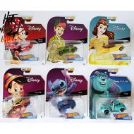 Hot Wheels 2019 Disney Pixar Series 2 Character Cars Complete Set of 6, New