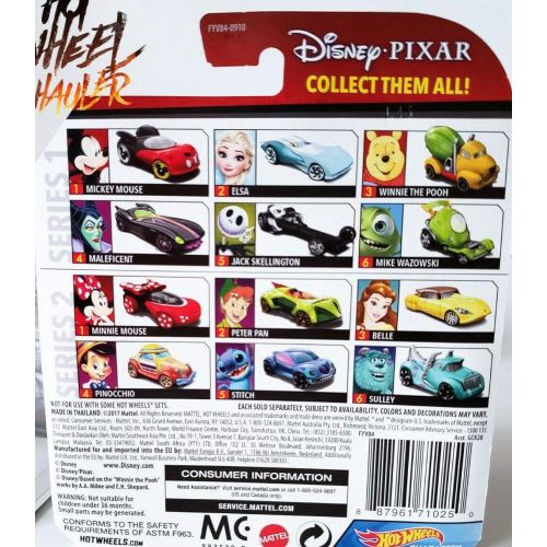  Hot Wheels 2019 Disney Pixar Series 2 Character Cars Complete Set of 6, New
