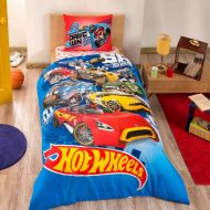 Disney Hot Wheels Boys Duvet/Quilt Cover Set Single / Twin Size Hot Wheels Kids Bedding