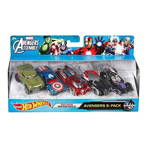  [아마존베스트]Hot Wheels Marvel Avengers Assemble Avengers 5-Pack [Amazon Exclusive]