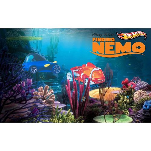  Hot Wheels Disney/Pixar Character Cars Finding Nemo & Dory 2 Pack Bundle