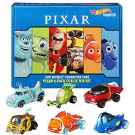 Hot Wheels Character Cars 6 Pack: Disney and Pixar, 6 1:64 Vehicles for Collectors and Kids 3 Years Old & Up [Amazon Exclusive] , Blue