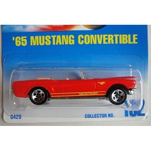  HOT WHEELS RED 65 MUSTANG CONVERTIBLE #162