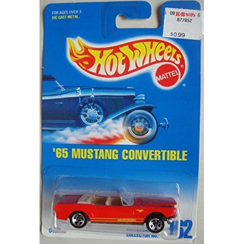  HOT WHEELS RED 65 MUSTANG CONVERTIBLE #162