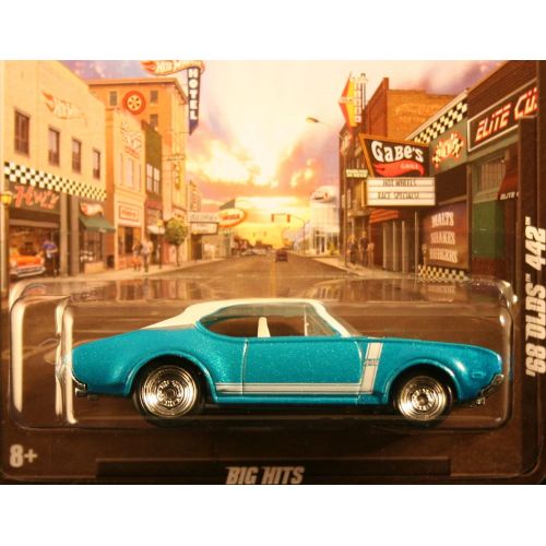 Hot Wheels Boulevard Big Hits 68 Olds 442 Teal/White Roof