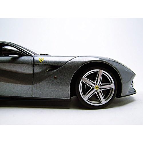  Hot wheels BCJ74 Ferrari F12 Berlinetta Grey 1/18 Diecast Car Model by Hotwheels