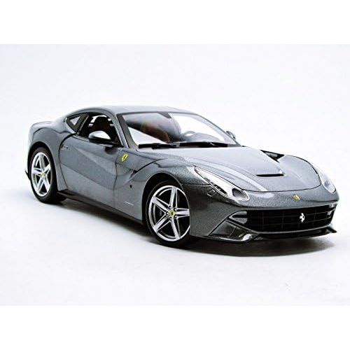  Hot wheels BCJ74 Ferrari F12 Berlinetta Grey 1/18 Diecast Car Model by Hotwheels