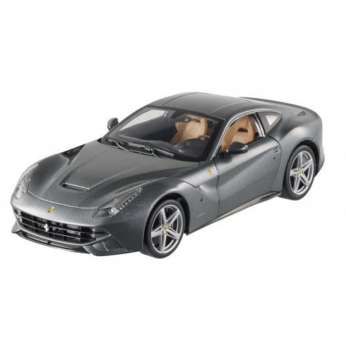  Hot wheels BCJ74 Ferrari F12 Berlinetta Grey 1/18 Diecast Car Model by Hotwheels