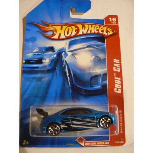  Hot Wheels Code Car 16 of 24 Honda Civic Si Blue 100/180