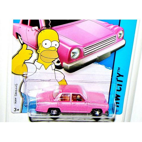  Hot Wheels 2015 HW City The Simpsons Family Car 56/250, Pink