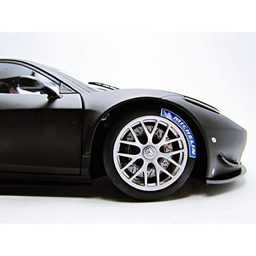  Hot wheels BCK09 Ferrari 458 Italia GT2 Matt Black Elite Edition 1/18 Diecast Car Model by Hotwheels