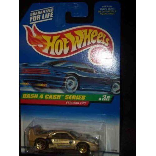  Dash 4 Cash #2 Ferrari F40#722 Hot Wheels 1:64 Scale Collectible Die Cast Car