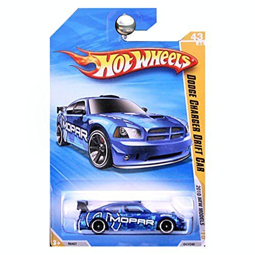  Hot Wheels 2010-043 New Models Dodge Charger Drift Car BLUE Mopar 1:64 Scale