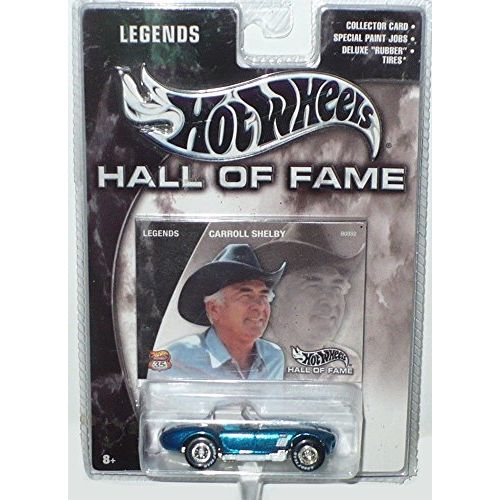  Hot Wheels 2002 Hall Of Fame Legends 1:64 Scale 35th Anniversary Carroll Shelby Blue Shelby Cobra Die Cast Car