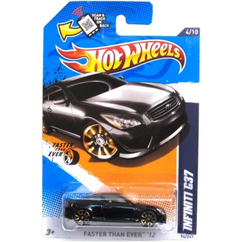 Hot Wheels Infiniti G37 Black 2012 Faster Than Ever Card 94