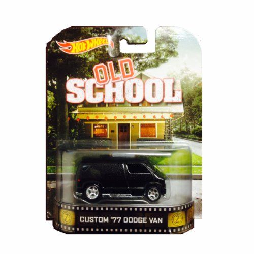  Hot Wheels Old School Custom 77 Dodge Van Die-Cast Retro Entertainment Series