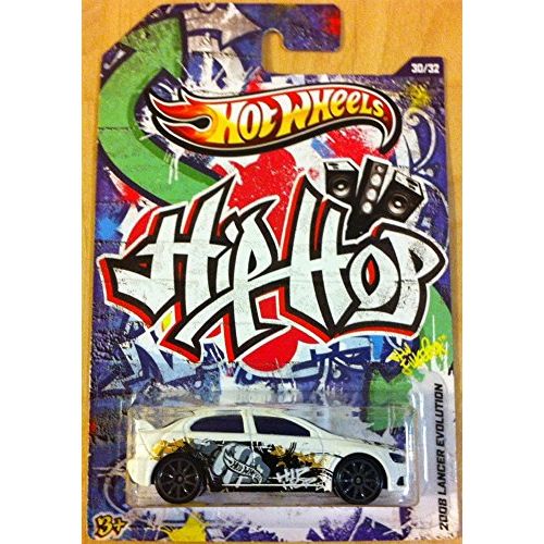  Hot Wheels Jukebox Hip Hop 2008 Lancer Evolution White #30/32