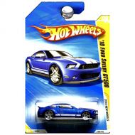 Hot Wheels 2010 New Models 2010 Ford Shelby GT500 Mustang GT-500 Blue with White Stripes