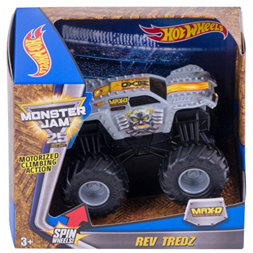  Hot Wheels Monster Jam Rev Tredz Max-D Vehicle, Silver