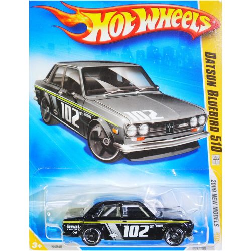  HOT WHEELS 2009 NEW MODELS 1969 DATSUN BLUEBIRD 510 VARIANT BLACK KMART COLLECTOR DAY CAR #37