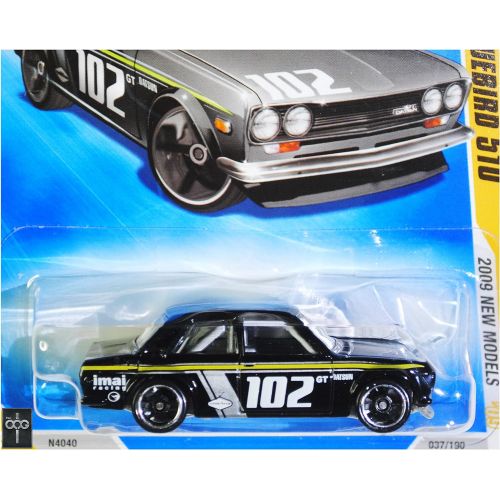  HOT WHEELS 2009 NEW MODELS 1969 DATSUN BLUEBIRD 510 VARIANT BLACK KMART COLLECTOR DAY CAR #37