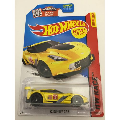  Hot Wheels, 2015 HW Race, Corvette C7.R [Yellow] 155/250