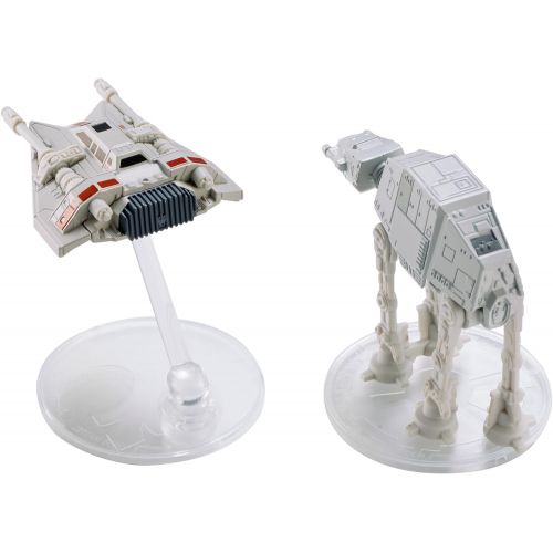  Hot Wheels Star Wars AT-AT vs. Rebel Snowspeeder Vehicles, 2 Pack