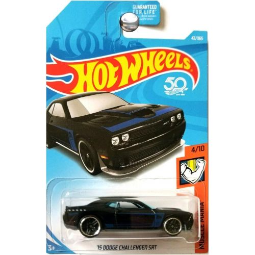  Hot Wheels 2018 50th Anniversary Muscle Mania 15 Dodge Challenger SRT 42/365, Black