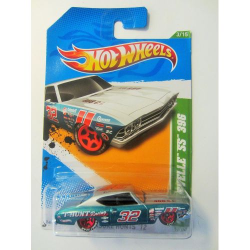  2012 Hot Wheels Treasure Hunts 69 Chevy Chevelle SS 396 Silver/Blue Green #53/247