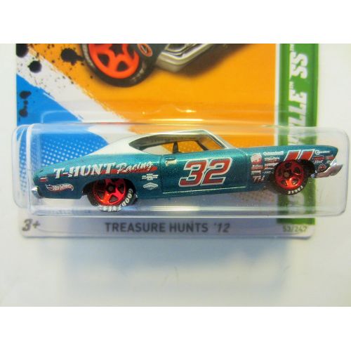  2012 Hot Wheels Treasure Hunts 69 Chevy Chevelle SS 396 Silver/Blue Green #53/247