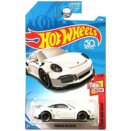  Hot Wheels 2018 50th Anniversary Then And Now Porsche 911 GT3 RS 47/365, White