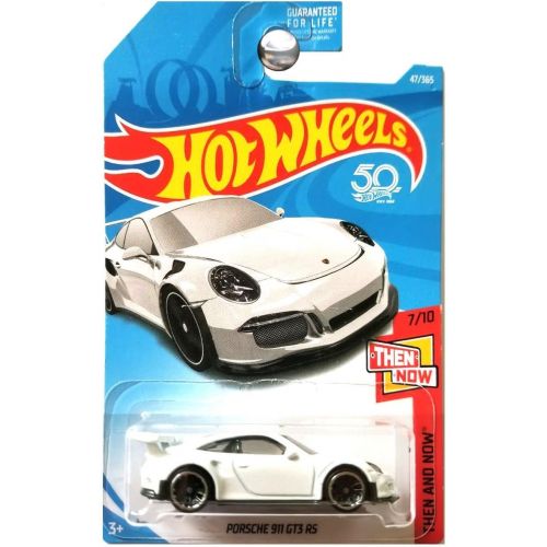  Hot Wheels 2018 50th Anniversary Then And Now Porsche 911 GT3 RS 47/365, White