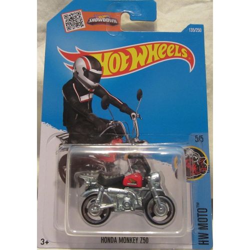  Hot Wheels, 2016 Honda Monkey Mini Bike [Black and Red] #135/250