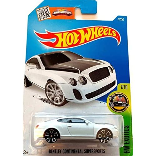  Hot Wheels 2016 HW Exotics Bentley Continential Supersports 77/250, White