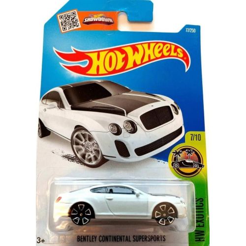  Hot Wheels 2016 HW Exotics Bentley Continential Supersports 77/250, White