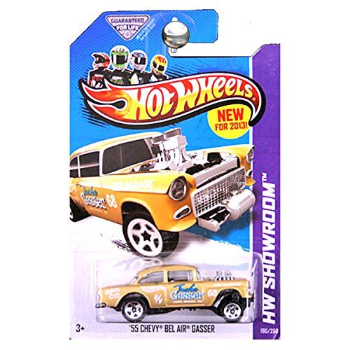  Hot Wheels 2013 HW Showroom 55 Chevrolet Chevy Bel Air Belair Gasser Gold