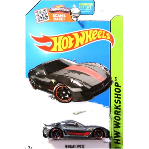  Hot Wheels 2015 HW Workshop Ferrari 599XX 188/250, Dark Gray