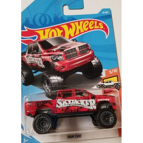  Hot Wheels 2018 50th Anniversary HW Hot Trucks Dodge Ram 1500 10/365, Red