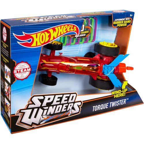  Hot Wheels Speed Winders Torque Twister Vehicle, Red