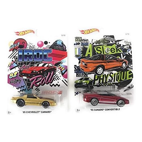  Hot Wheels 2018 Chevy Camaro Generations Art Card Bundle of 10