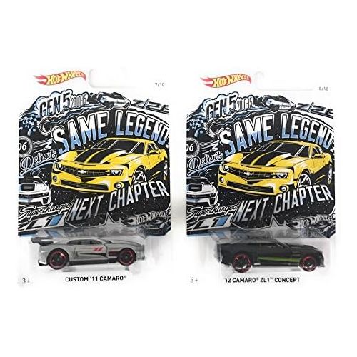  Hot Wheels 2018 Chevy Camaro Generations Art Card Bundle of 10